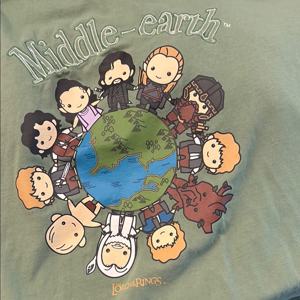 Vintage Lord of the rings. Middle-earth Graphic T-Shirt for woman, defect on tag - Picture 3 of 6